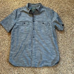 Men’s Large woolrich short sleeve button down shirt